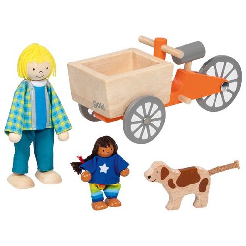 Houten buigpoppetjes familie
